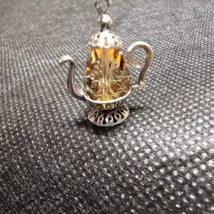 Large Silver Coffee Pot Charm