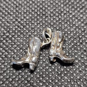 Silver Charm of a pair of Cowboy Boots