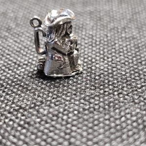 Large Toby Jug Charm with Wine and a Pie or Cheese