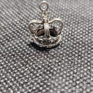 Silver Crown Charm
