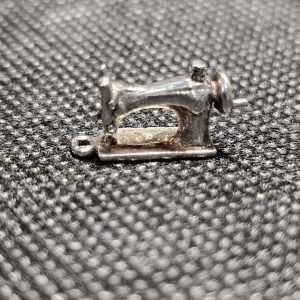 Small Silver Sewing Machine Charm