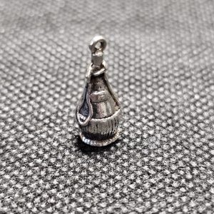 Silver Bottle of Chianti Charm