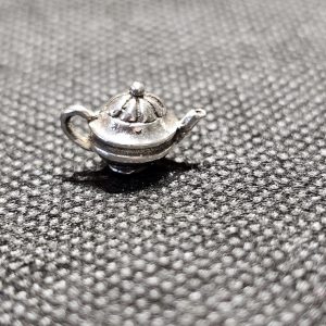 Small Silver Teapot Charm