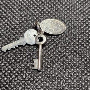Silver "If Found Return to" keys Charm