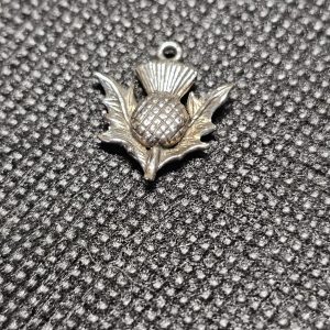 Silver Scottish Thistle Charm