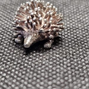 Large Silver Hedgehog Charm