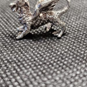 Large Silver Welsh Dragon Charm