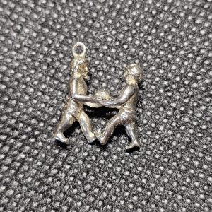 Silver Dancing Couple Charm