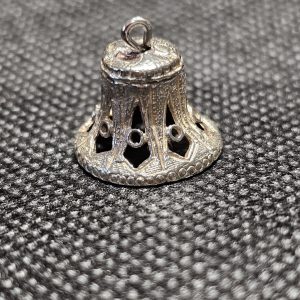 Large Silver Bell Charm