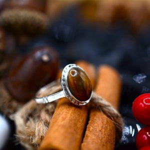 Sterling Silver Tigers Eye ring