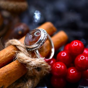 Sterling Silver Agate Ring